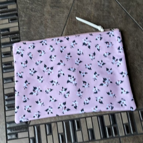 Kate Spade Large Canvas Floral Print Zip Pouch - Picture 4 of 14